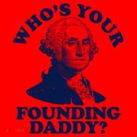 Whos Your Founding Daddy Funny George Washington Santa Hat thumb 1