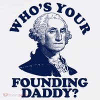 Whos Your Founding Daddy Funny George Washington Women's Hoodie thumb 2