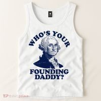 Whos Your Founding Daddy Funny George Washington Tank Top thumb 2
