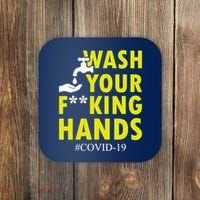 Wash Your F*ing Hands Covid19 Coaster thumb 0