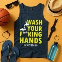 Wash Your F*ing Hands Covid19 Tank Top thumb 4