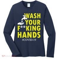 Wash Your F*ing Hands Covid19 Women's Long Sleeve Shirt thumb 0