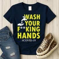 Wash Your F*ing Hands Covid19 Women's T-Shirt thumb 3