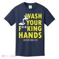 Wash Your F*ing Hands Covid19 Kids T-Shirt thumb 0