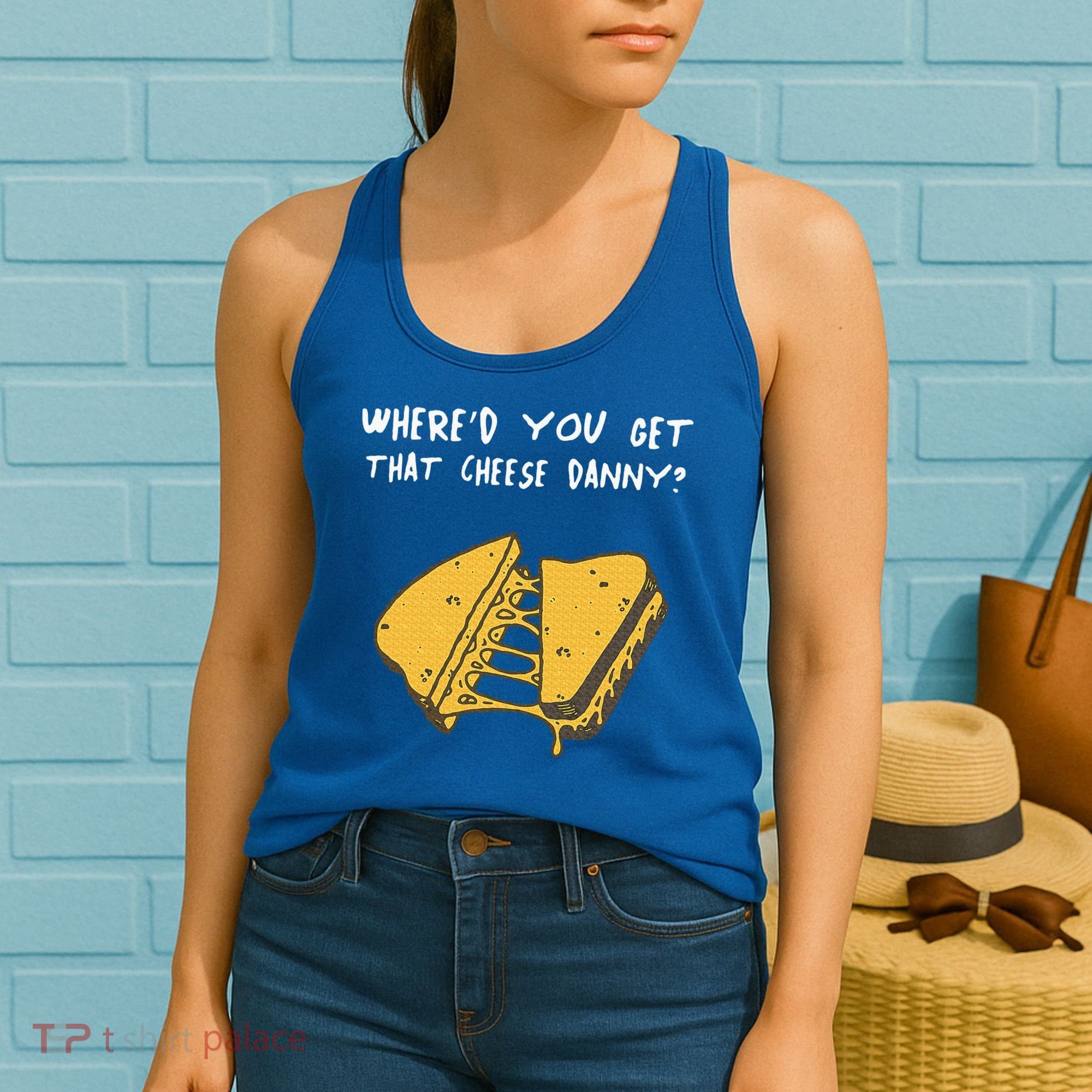 WhereD Ya Get That Cheese Danny Shane Gillis Grilled Cheese Women's Tank Top