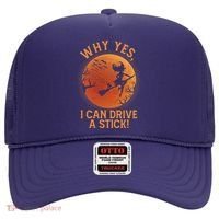 Why Yes I Can Drive A Stick Funny Halloween Witch Hat thumb 0