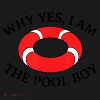 Why Yes I Am The Pool Boy Funny Swimming Accessories Gift Toddler Hoodie thumb 2