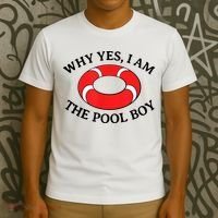 Why Yes I Am The Pool Boy Funny Swimming Accessories Gift T-Shirt thumb 3