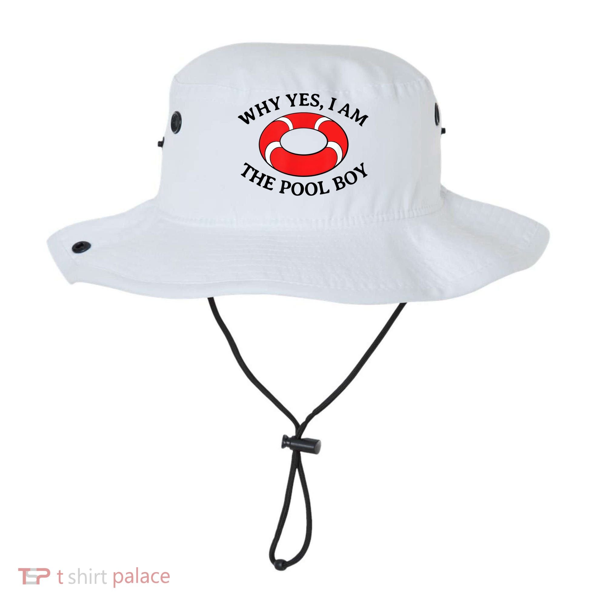 Why Yes I Am The Pool Boy Funny Swimming Accessories Gift Bucket Hat