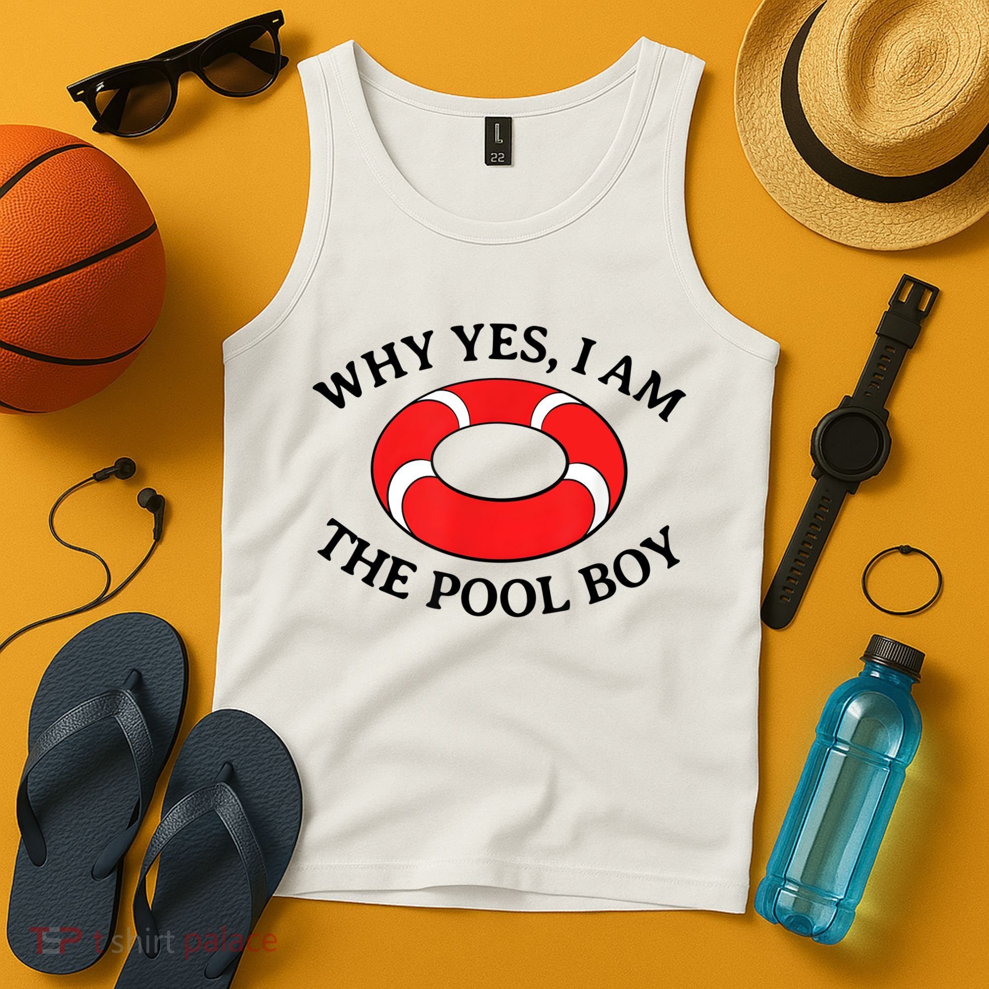 Why Yes I Am The Pool Boy Funny Swimming Accessories Gift Tank Top