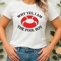 Why Yes I Am The Pool Boy Funny Swimming Accessories Gift Women's T-Shirt thumb 2