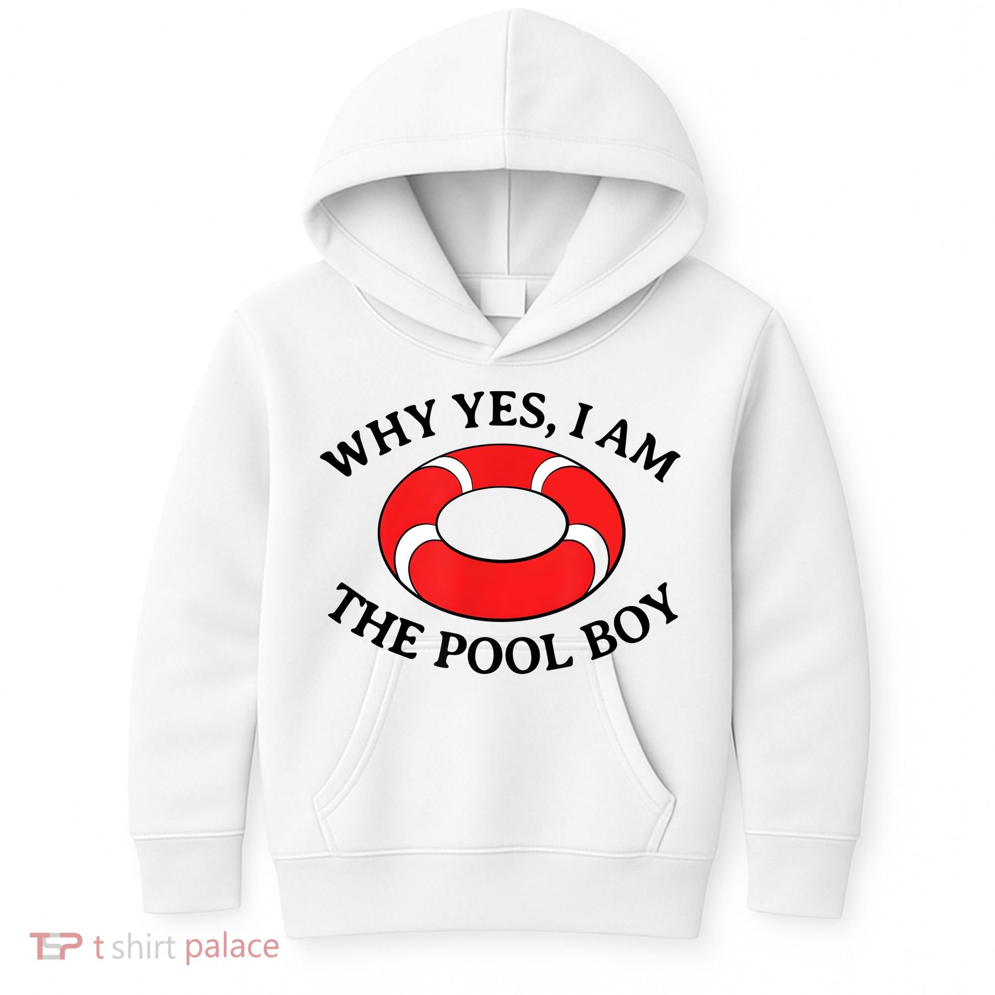 Why Yes I Am The Pool Boy Funny Swimming Accessories Gift Kids Hoodie