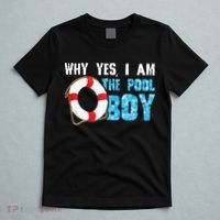 Why Yes I Am The Pool Boy Funny Swimmer Swimming Swim Gift T-Shirt thumb 5