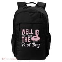 Well Yes I Am The Pool Boy Backpack thumb 0