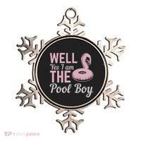 Well Yes I Am The Pool Boy Ornament thumb 0