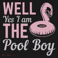 Well Yes I Am The Pool Boy Baby Bodysuit thumb 2