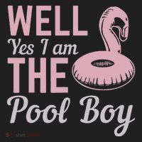 Well Yes I Am The Pool Boy Golf Towel thumb 3