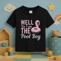 Well Yes I Am The Pool Boy Toddler T-Shirt thumb 3