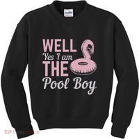 Well Yes I Am The Pool Boy Kids Sweatshirt thumb 0