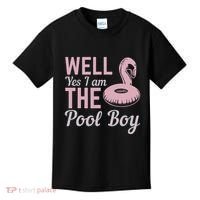 Well Yes I Am The Pool Boy Kids T-Shirt thumb 0