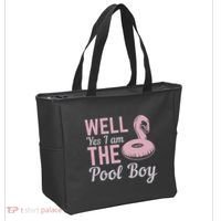 Well Yes I Am The Pool Boy Tote Bag thumb 2