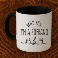 Why Yes I'm A Sopranino Musical Coffee Mug thumb 2