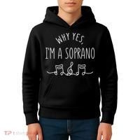 Why Yes I'm A Sopranino Musical Kids Hoodie thumb 4