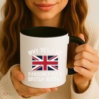 Why Yes I Do Randomly Use A British Accent Funny Graphic Gift Coffee Mug thumb 3