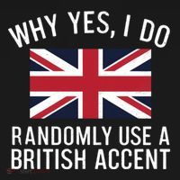 Why Yes I Do Randomly Use A British Accent Funny Graphic Gift Ornament thumb 1