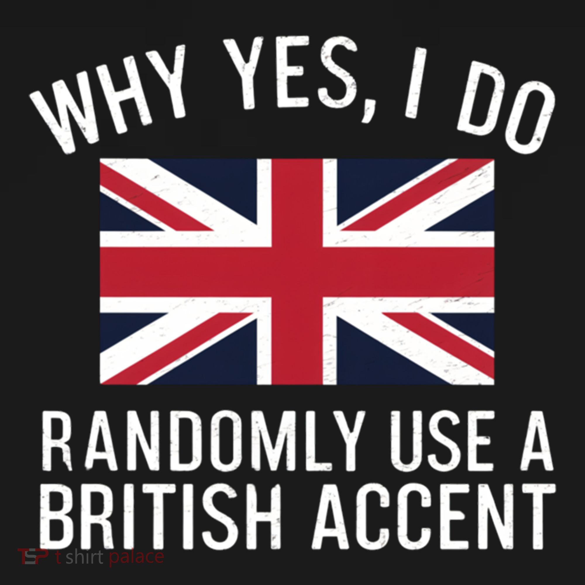 Why Yes I Do Randomly Use A British Accent Funny Graphic Gift Ornament