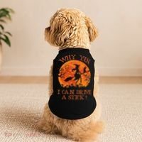 Why Yes I Drive A Stick Halloween Witch Doggie Tank thumb 2