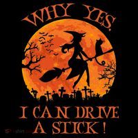 Why Yes I Drive A Stick Halloween Witch Coffee Mug thumb 5