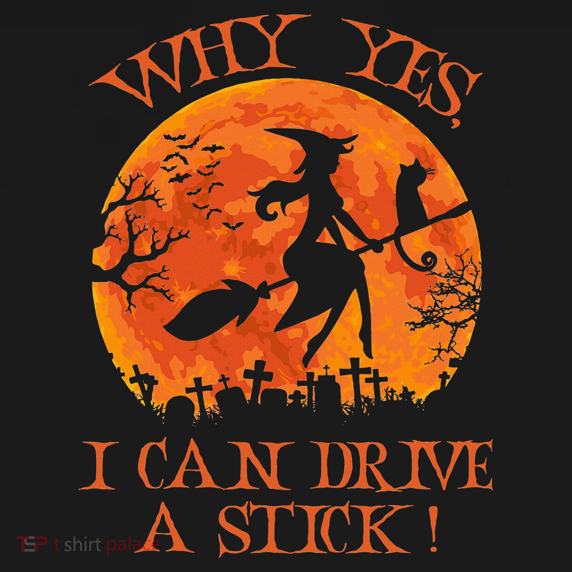 Why Yes I Drive A Stick Halloween Witch Women's Tank Top