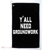 Womens Y'all Need Groundwork Golf Towel thumb 0