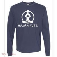 Workout Yoga Namaste Yoga Comfort Colors Heavyweight Long Sleeve T-Shirt thumb 0