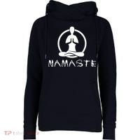 Workout Yoga Namaste Yoga Womens Funnel Neck Pullover Hood thumb 0