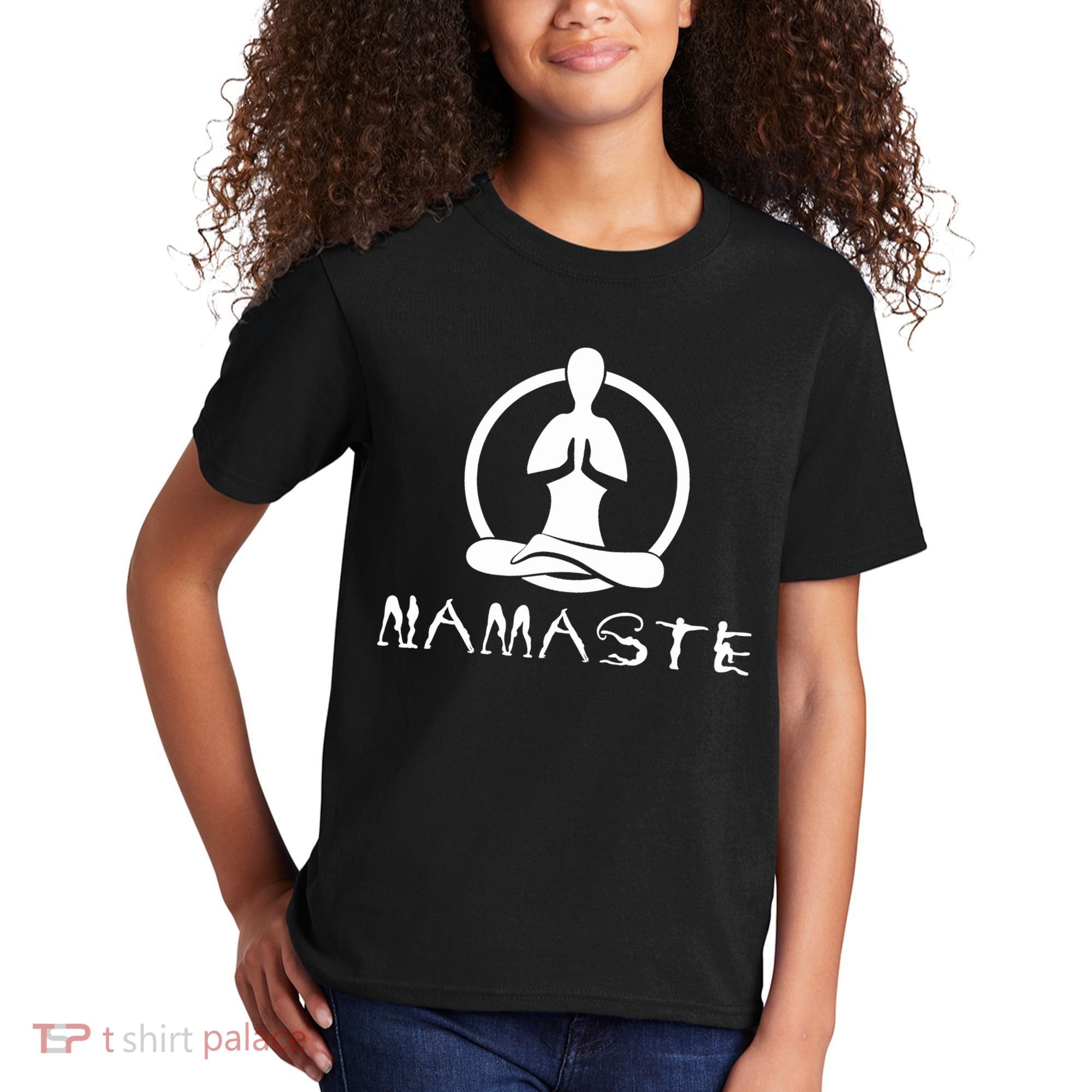 Workout Yoga Namaste Yoga Kids T-Shirt