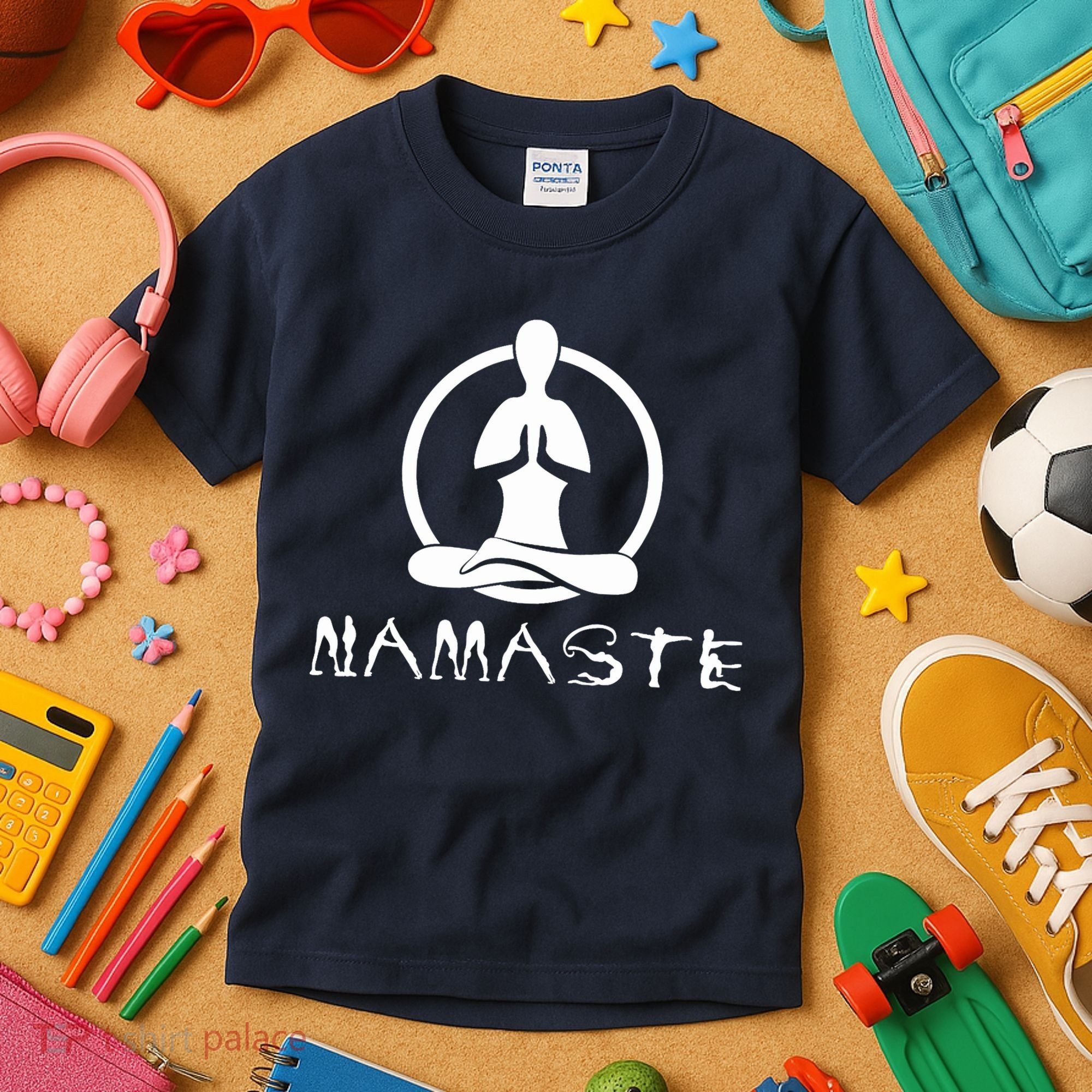 Workout Yoga Namaste Yoga Kids T-Shirt