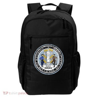 Wyoming Distressed State Seal Backpack