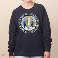 Wyoming Distressed State Seal Women's Sweatshirt thumb 0