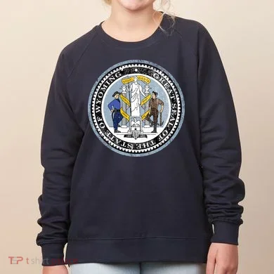 Wyoming Distressed State Seal Women's Sweatshirt