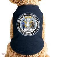 Wyoming Distressed State Seal Doggie Tank thumb 0
