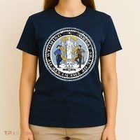Wyoming Distressed State Seal T-Shirt thumb 4
