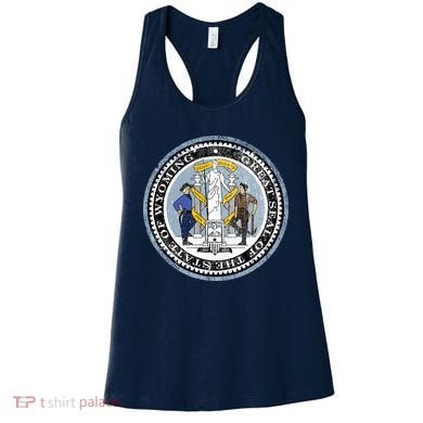 Wyoming Distressed State Seal Women's Tank Top