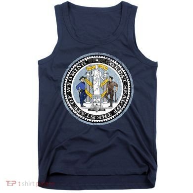 Wyoming Distressed State Seal Tank Top