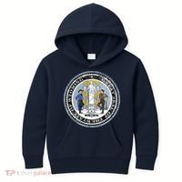 Wyoming Distressed State Seal Kids Hoodie thumb 0