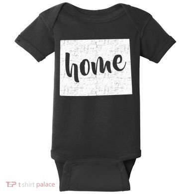 Wyoming Home State Baby Bodysuit