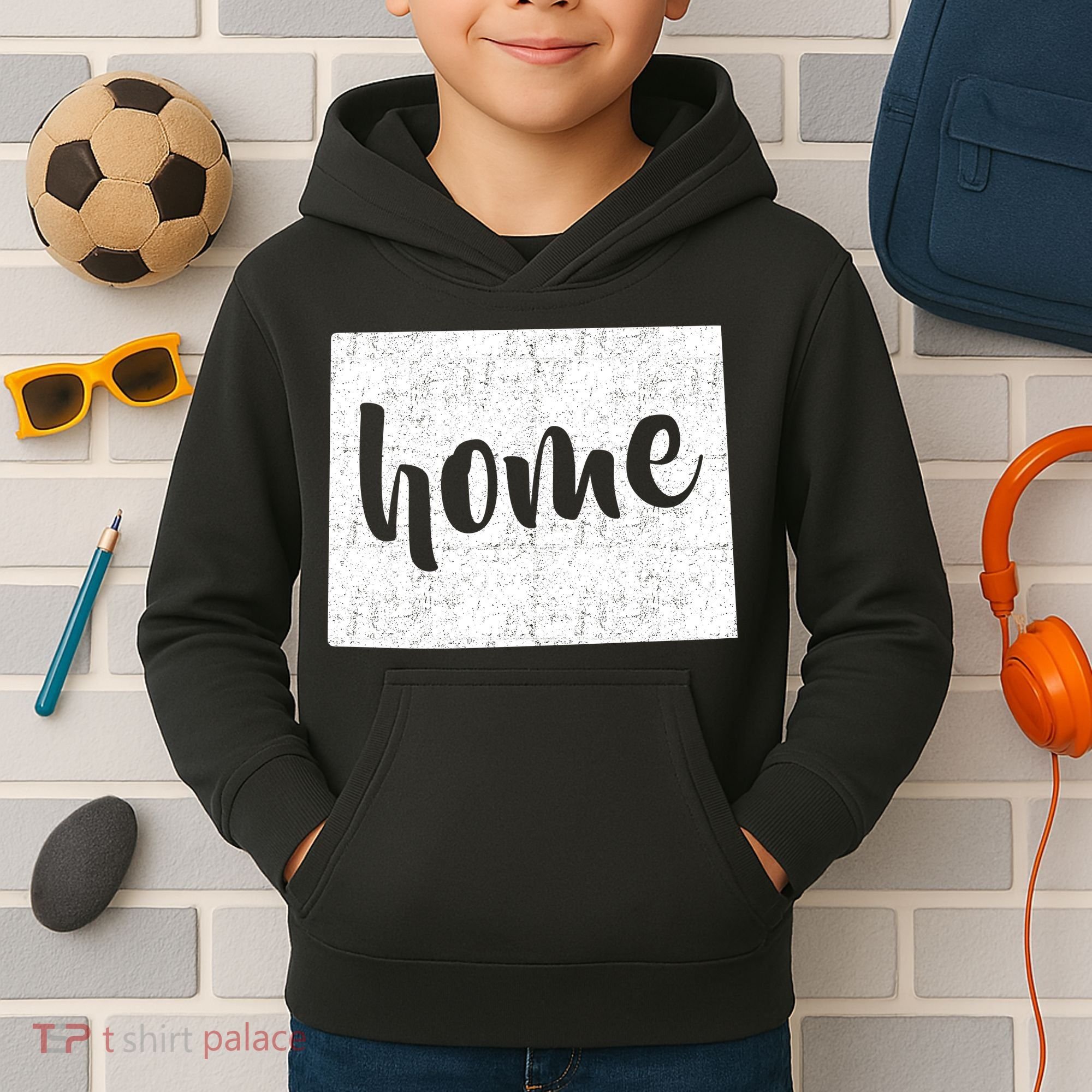 Wyoming Home State Kids Hoodie
