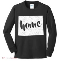 Wyoming Home State Kids Long Sleeve Shirt thumb 0