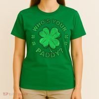 Who´s Your Paddy I Shamrock St Patrick's Day T-Shirt thumb 4